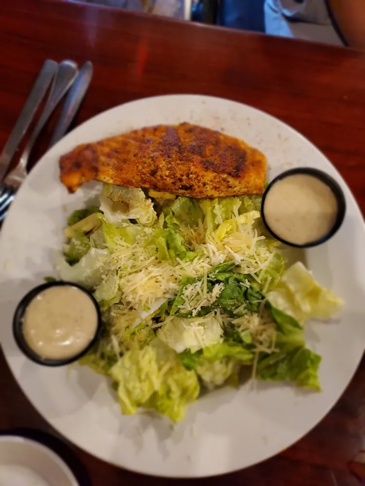 Blackened Salmon Caesar Salad